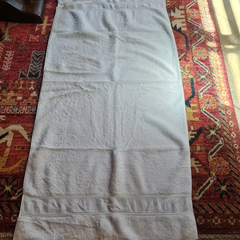 Eguptian Cotton Carrara Oasis Made in Italy White Luxury Plush Towels Set/3